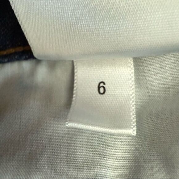 Uniqlo Ines de la Fressange Slim Straight Jeans Dark Wash Preowned Size 6 - Picture 6 of 8